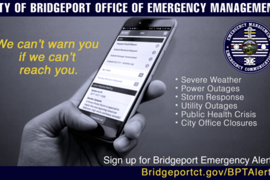 Sign up for Bridgeport Emergency Alerts