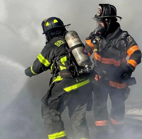 Firefighters Extinguishing a Fire