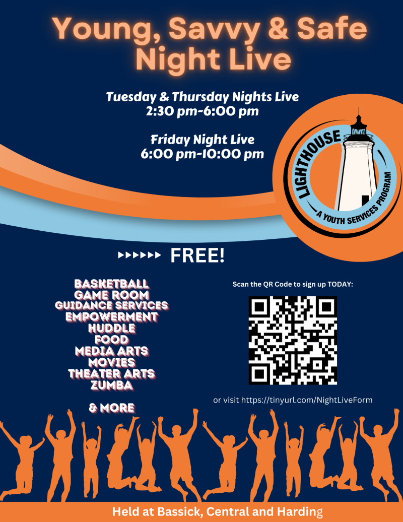 Youth Services Night Flyer