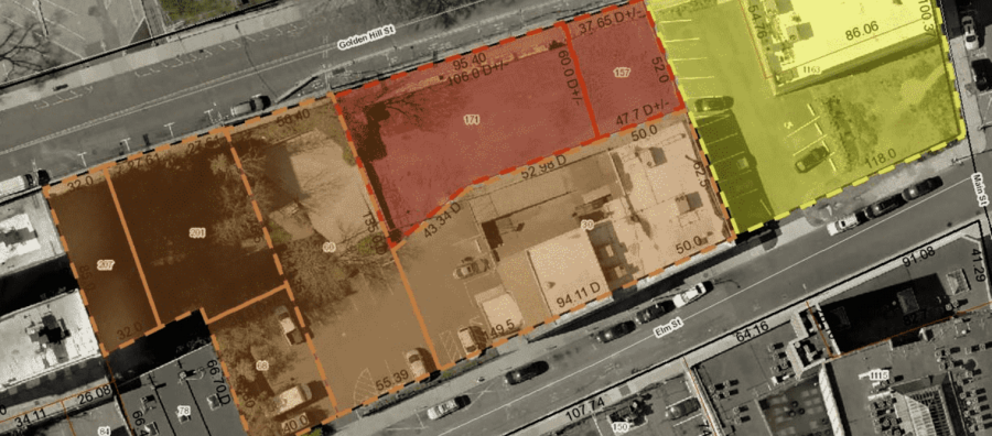 Map of Downtown Mixed-Use Development areas 